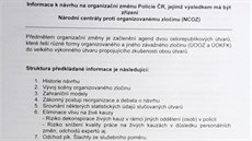 Informace ministerstva vnitra k organizaní zmn Policie R (strana 1)