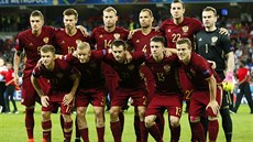 SBORNÁ Ruská sestava pózuje ped utkáním proti Slovensku.