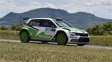 Vítězná posádka Rallye Hustopeče - Jan Kopecký a Pavel Dresler s vozem Škoda... Vítězná posádka Rallye Hustopeče - Jan Kopecký a Pavel Dresler s vozem Škoda...