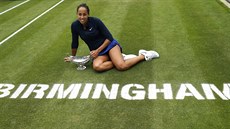 Madison Keysová slaví vítzství na Aegon Classic v Birminghamu, kde porazila ve...