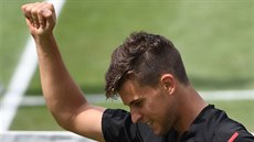 Dominic Thiem a jeho radost v semifinále turnaje ve Stuttgartu.