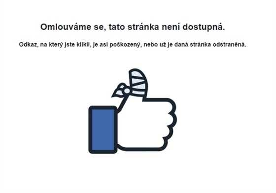 Stránka neexistuje. Facebook zablokoval Iniciativu Martina Konviky