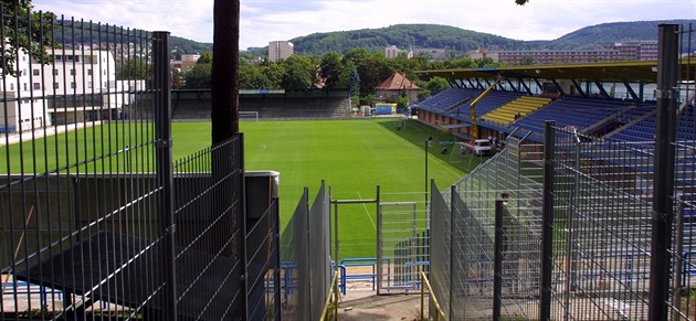 Fotbalový stadion ve Zlín.