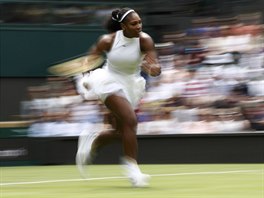 Zajmav zachycen rychlost americk tenistky Sereny Williamsov na Wimbledonu.