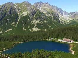 Vysokotatransk klasika. Pohled z bo Ostervy na Popradsk pleso