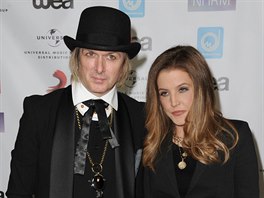 Michael Lockwood a Lisa Marie Presleyová (Los Angeles, 10. kvtna 2012)