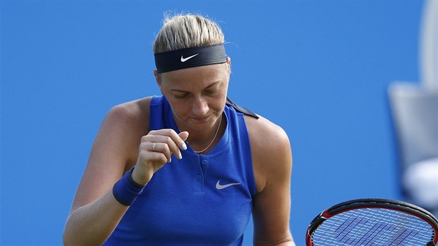 Petra Kvitov v osmifinle turnaje Eastbourne.