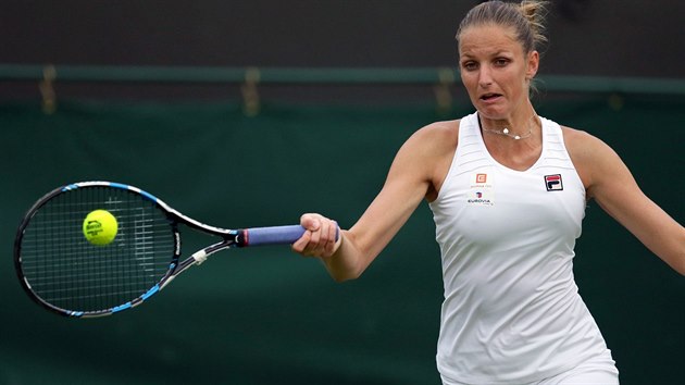 esk tenistka Karolna Plkov hraje v 1. kole Wimbledonu.