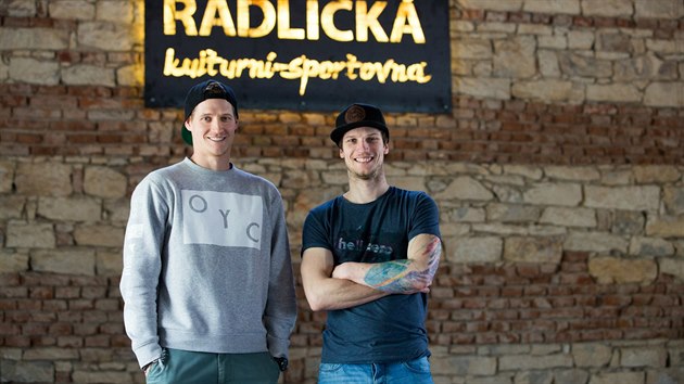 Jakub Zajíc a Lukáš Žďárský, zakladatelé Radlické kulturní sportovny