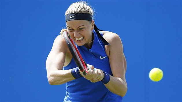 ZARPUTIL. Petra Kvitov ve 2. kole turnaje v Eastbourne