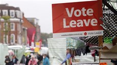 Plakát kampaně za odchod z EU v londýnském East Endu (22. června 2016) Plakát kampaně za odchod z EU v londýnském East Endu (22. června 2016)