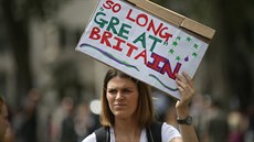 Demonstrace proti výsledkm britského referenda v Londýn (25. ervna 2016)