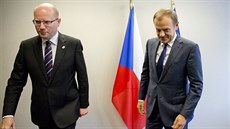 Český premiér Bohuslav Sobotka jednal v Bruselu s předsedou Evropské rady... Český premiér Bohuslav Sobotka jednal v Bruselu s předsedou Evropské rady...