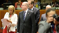 eský premiér Bohuslav Sobotka ped zaátkem summitu EU v Bruselu (28.6.2016).