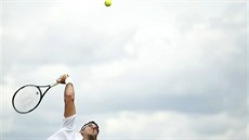 Argentinský tenista Juan Martín Del Potro se vrátil ve Wimbledonu na grandslam...