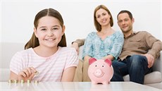 Finanční výchova by měla začít v rodině. Ilustrační snímek Finanční výchova by měla začít v rodině. Ilustrační snímek