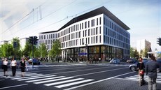 Administrativní centrum Piano vzniká u křižovatky Mánesovy a Lidické ulice v... Administrativní centrum Piano vzniká u křižovatky Mánesovy a Lidické ulice v...