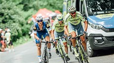 Roman Kreuziger útočí na Zdeňka Štybara během republikového šampionátu v... Roman Kreuziger útočí na Zdeňka Štybara během republikového šampionátu v...