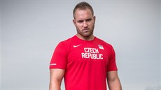 Koula Tomá Stank v novém atletickém dresu pro olympijské hry v Rio de...