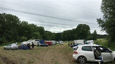 V okolí Sluštic se konala technoparty (19.6.2016). V okolí Sluštic se konala technoparty (19.6.2016).