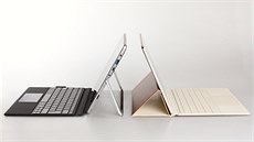 Srování MateBooku s Switch Alpha 12 od Aceru. Jeho výklopná podpra se ukázala...