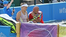 David Kotyza a jeho dánská svěřenkyně Caroline Wozniacká. David Kotyza a jeho dánská svěřenkyně Caroline Wozniacká.