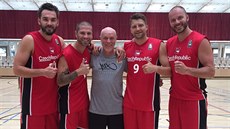 Čeští reprezentanti 3x3 Roman Zachrla, Pavel Bosák, Ondřej Dygrýn a Jan... Čeští reprezentanti 3x3 Roman Zachrla, Pavel Bosák, Ondřej Dygrýn a Jan...