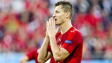 Český útočník Tomáš Necid lituje spálené šance proti Turecku. Český útočník Tomáš Necid lituje spálené šance proti Turecku.