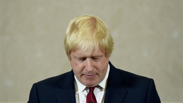 Boris Johnson, tv kampan stoupenc brexitu, oznmil sv rozhodnut nekandidovat na pedsedu strany (30. ervna 2016)