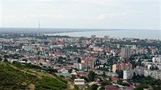 Pohled na město Machačkala. Pohled na město Machačkala.