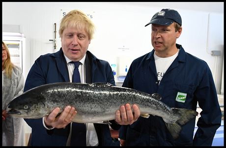 Znm fotografie z Lowestoftu - Boris Johnson se bhem kampan za brexit chyst...