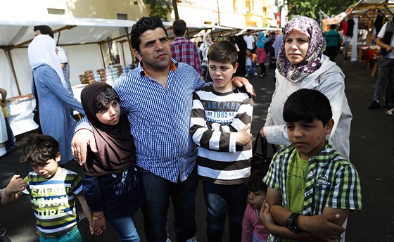 Ahmad abu ije nyní s rodinou v Nmecku, kam utekli ze Sýrie. (5. ervence...