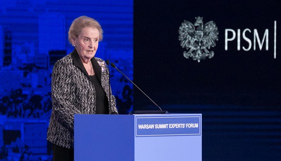 Bývalá americká ministryn zahranií Madeleine Albrightová na expertní...