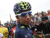 Nairo Quintana ped startem 3. etapy Tour de France.