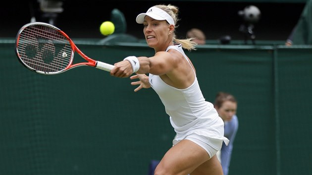 Nmeck tenistka Angelique Kerberov ve finle Wimbledonu.