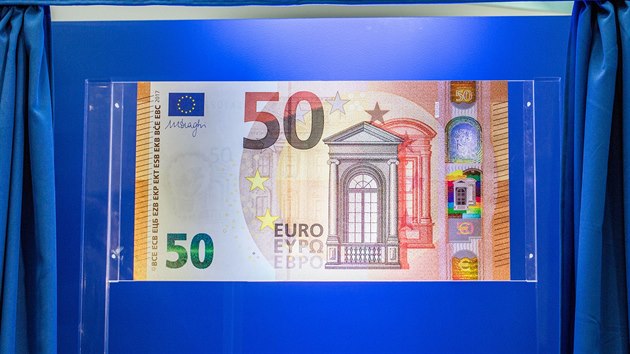 Evropsk centrln banka pedstavila novou bankovku v hodnot 50 eur.