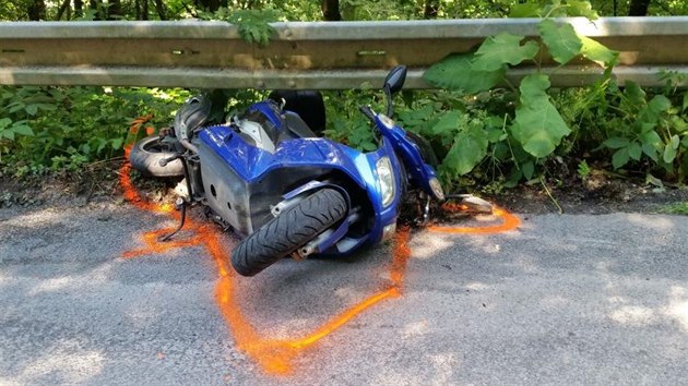 Nehoda motorke u Lankrouna.