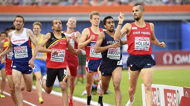 Jakub Holua vtz v semifinlovm bhu patnctistovky na evropskm ampiontu v Amsterdamu.