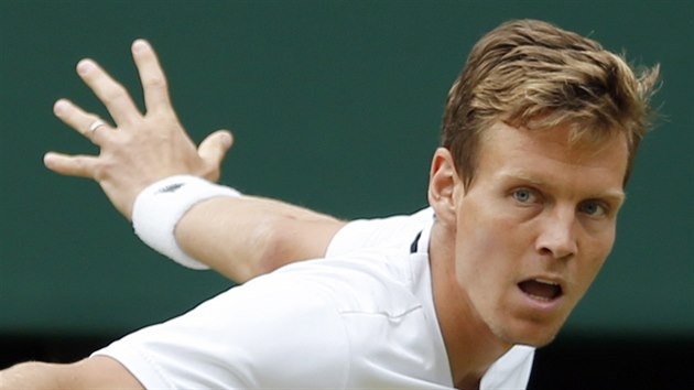 Tom Berdych v semifinle Wimbledonu