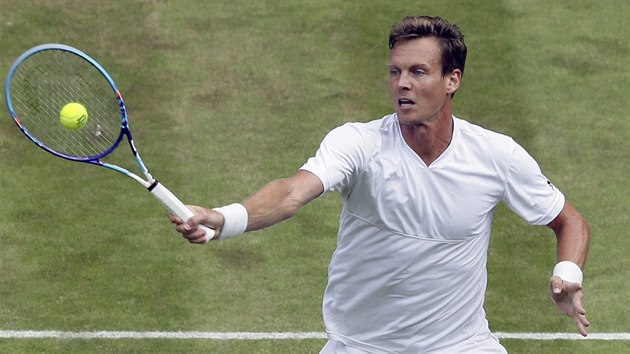 Tom Berdych v semifinle Wimbledonu