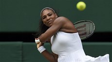 Amerianka Serena Williamsová pi finálovém zápase ve Wimbledonu. (2016)