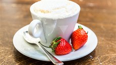 Soufflé s malinami a banány Soufflé s malinami a banány