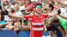 VÍTĚZKA. Annika Langvadová slaví, v Novém Městě na Moravě se stala mistryní... VÍTĚZKA. Annika Langvadová slaví, v Novém Městě na Moravě se stala mistryní...