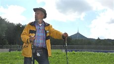 Jiří Mánek před svým 2500. zdoláním Ještědu. Jiří Mánek před svým 2500. zdoláním Ještědu.
