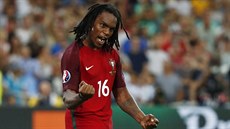 Portugalský talent Renato Sánches se raduje bhem tvrtfinále mistrovství...