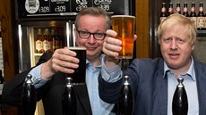 Michael Gove a Boris Johnson bhem kampan za brexit srovnávali europivo s...