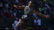 Marquise Goodwin pi americké olympijské kvalifikaci v Eugene.