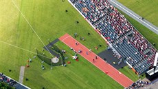 Park Museumplein v centru Amsterdamu se proměnil během ME atletů v dějiště... Park Museumplein v centru Amsterdamu se proměnil během ME atletů v dějiště...