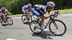Iljo Keisse (vpravo) i Thibaut Pinot v sedmé etap Tour de France