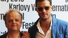 Toby Jones a Jamie Dornan pedstavili na tiskovce v hotelu Thermal film...